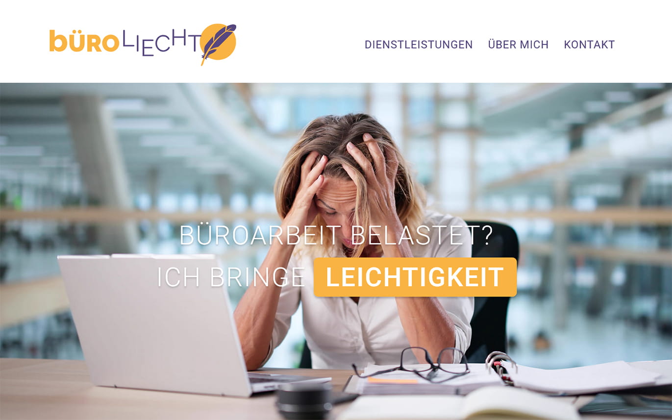 Webdesign Beispiel – büroliecht Werlen Lauterbrunnen
