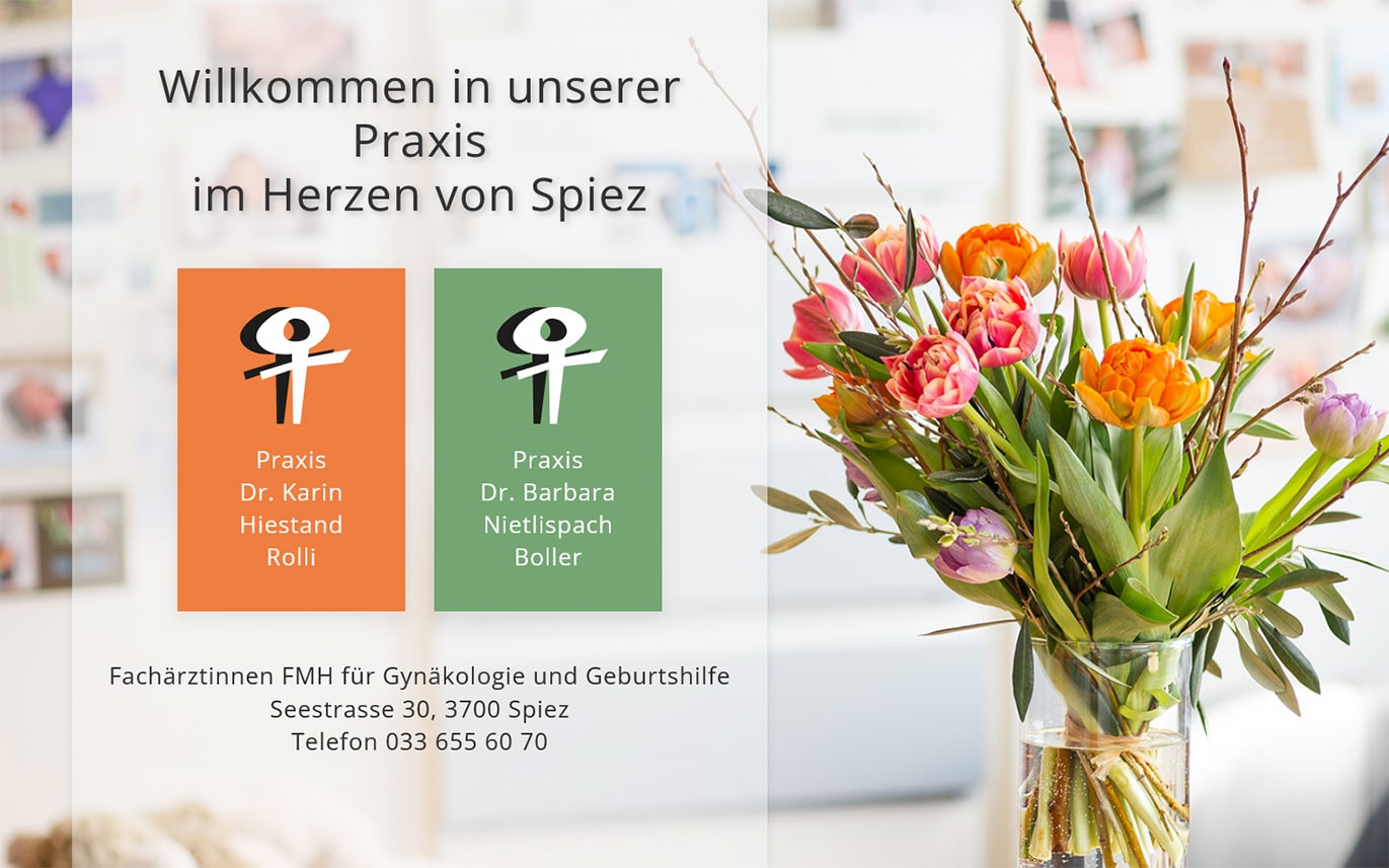 Webdesign Beispiel – Praxis für die Frau Spiez